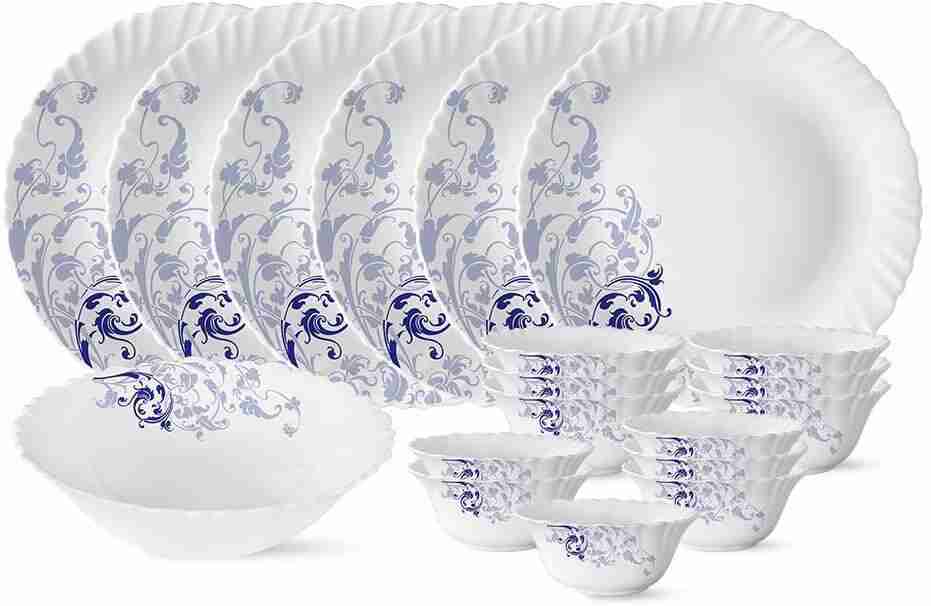 19 Piece Opalware dinnerware set by Borosil 
