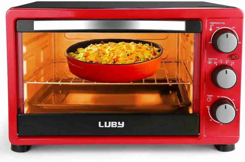 Luby affordable convection microwave oven with toaster