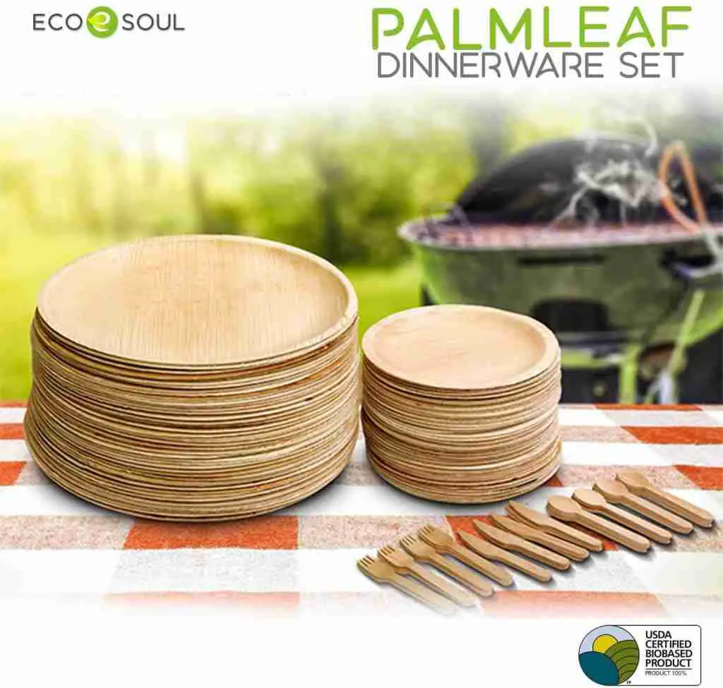 Eco-friendly safe Bamboo material dinnerware set for everyday use