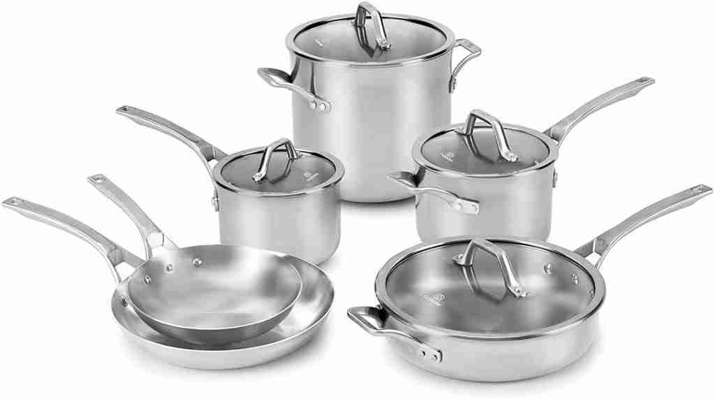 Calphalon Signature stainless steel pots and pans