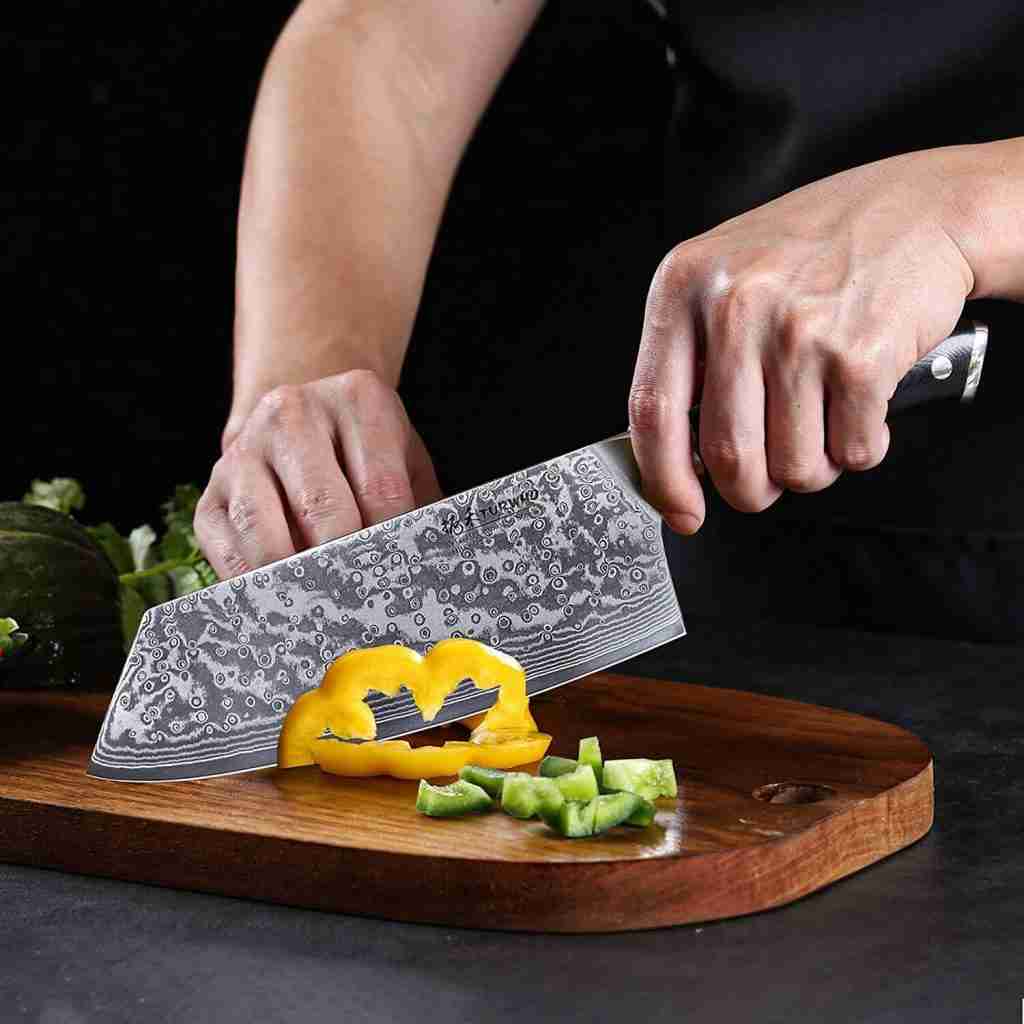 Japanese Meat Cleaver and Vegetable Knife 