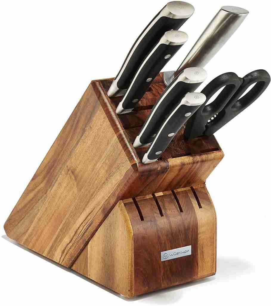 Wusthof Seven Acacia 7-Piece German Knife Classic IKON Block Set