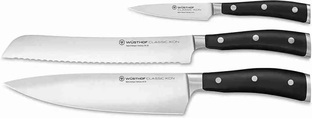 WÜSTHOF CLASSIC IKON Precision Forged High-Carbon Stainless Steel 3 set knife 