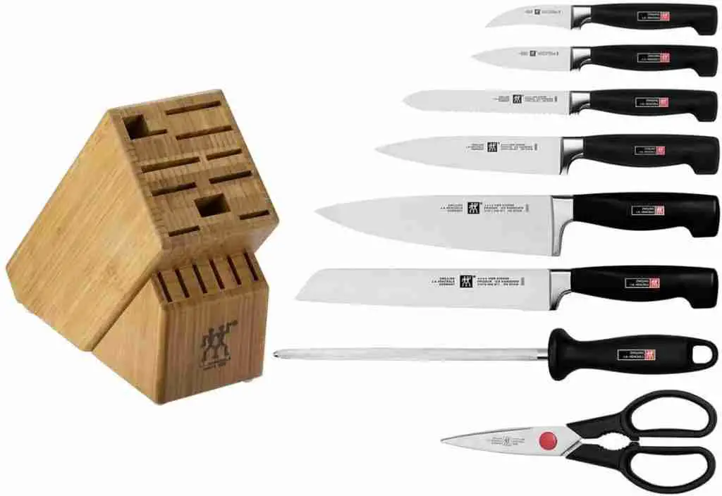 Zwilling J.A. Henckels Four Star 9-Piece Knife Set with Block
