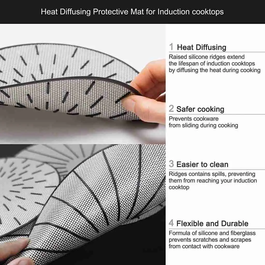 how do you protect a glass induction cooktop - fiberglass induction protector mat
