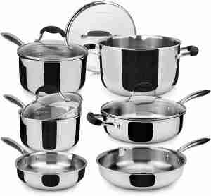 best 18/10 stainless steel safe cookware set