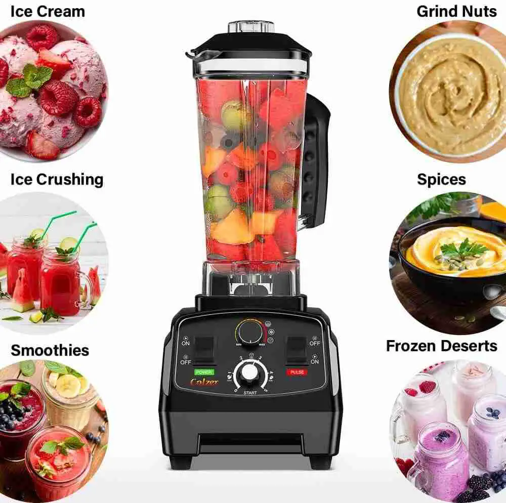 Colzer professional countertop Bodybuilders blender for frozen fruits, smoothies and shakes