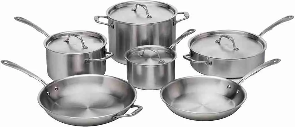 Induction safe safe 18/10 Kitchara stainless steel cookware set