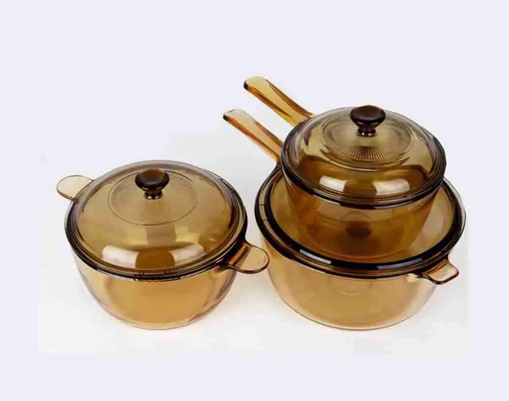 Visions Vs-337 Pot Kitchen Cookware Saucepan Heat-resistant Glass healthy Cooking Pot