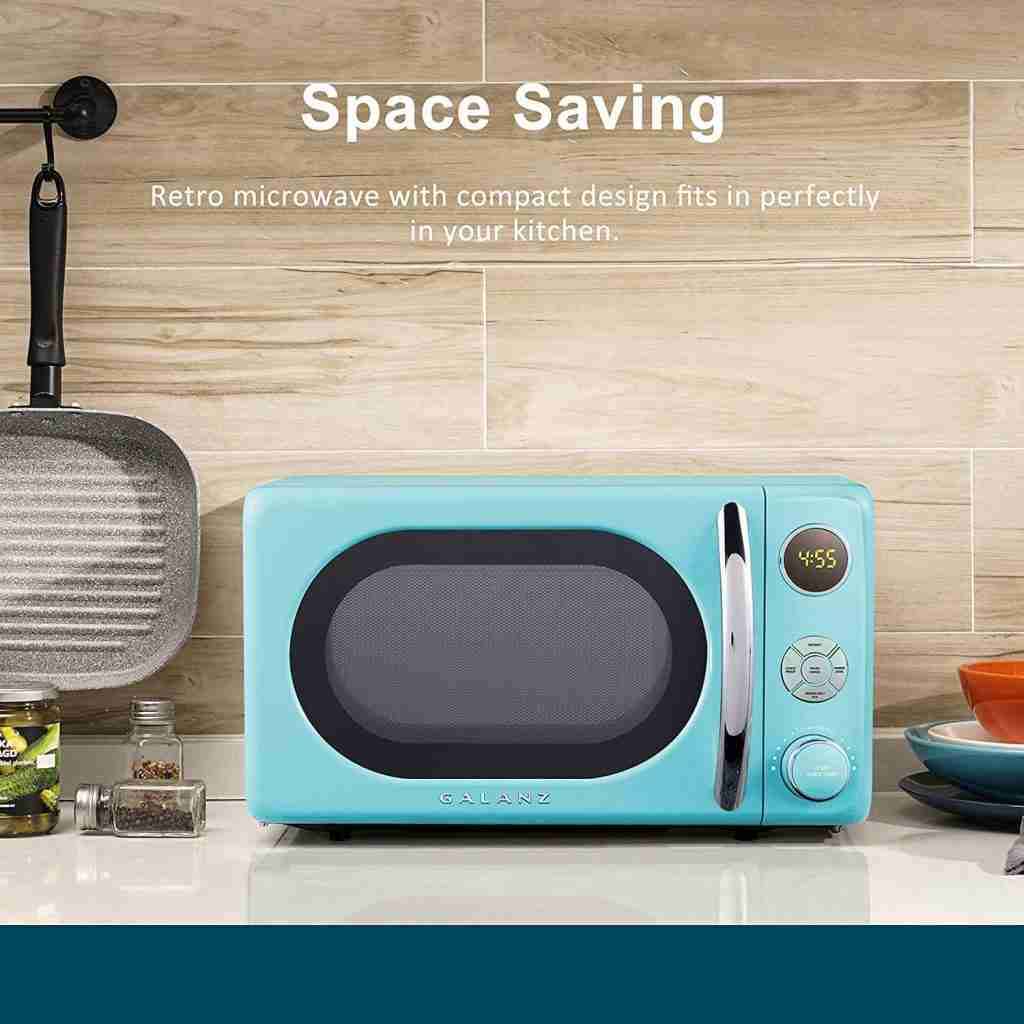 Galanz retro best small 700 watts microwave oven for college dorm rooms, offices, hostels, and family of 3