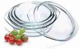 Simax round Borosilicate glass casserole cookware