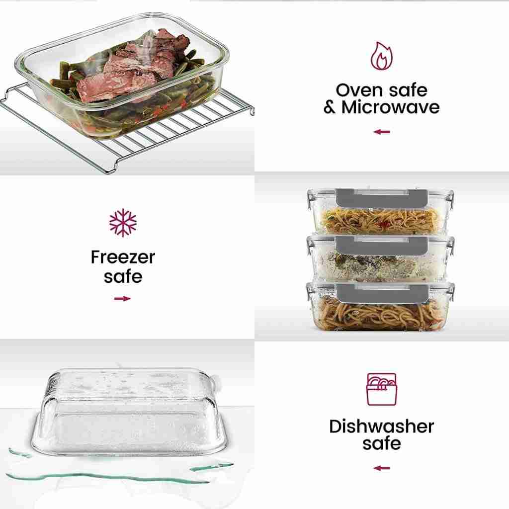 Pyrex Tupperwave storage containers suitable for Oven use