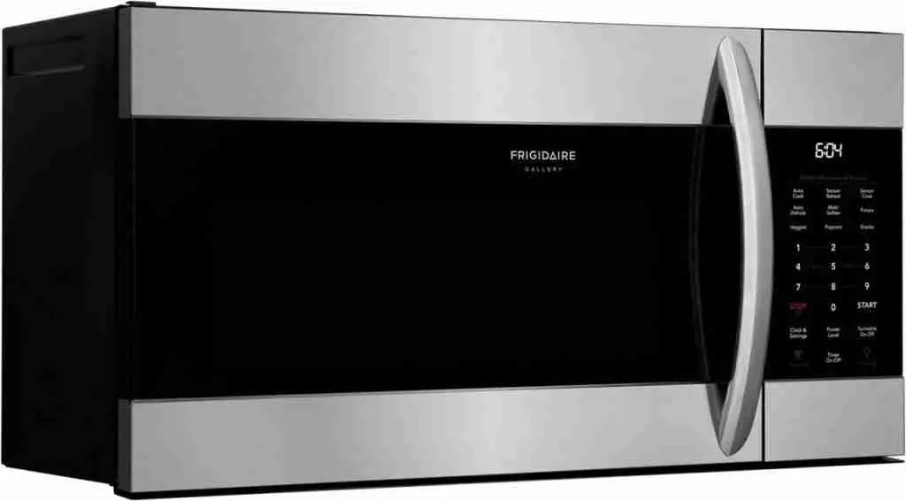 Frigidaire over the range 1.7 cubic feet, 48 Litres Microwave Oven Size
