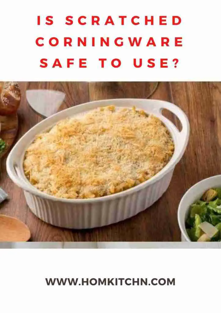 Is scratched Corningware safe to use