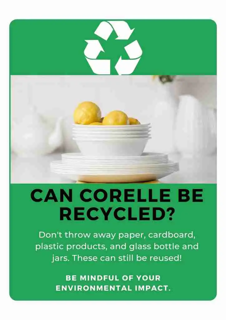 can corelle be recycled