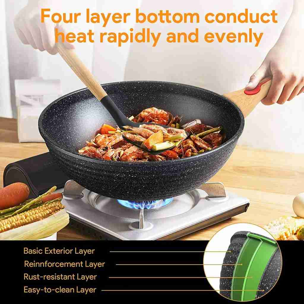 best non stick wok for gas stove
