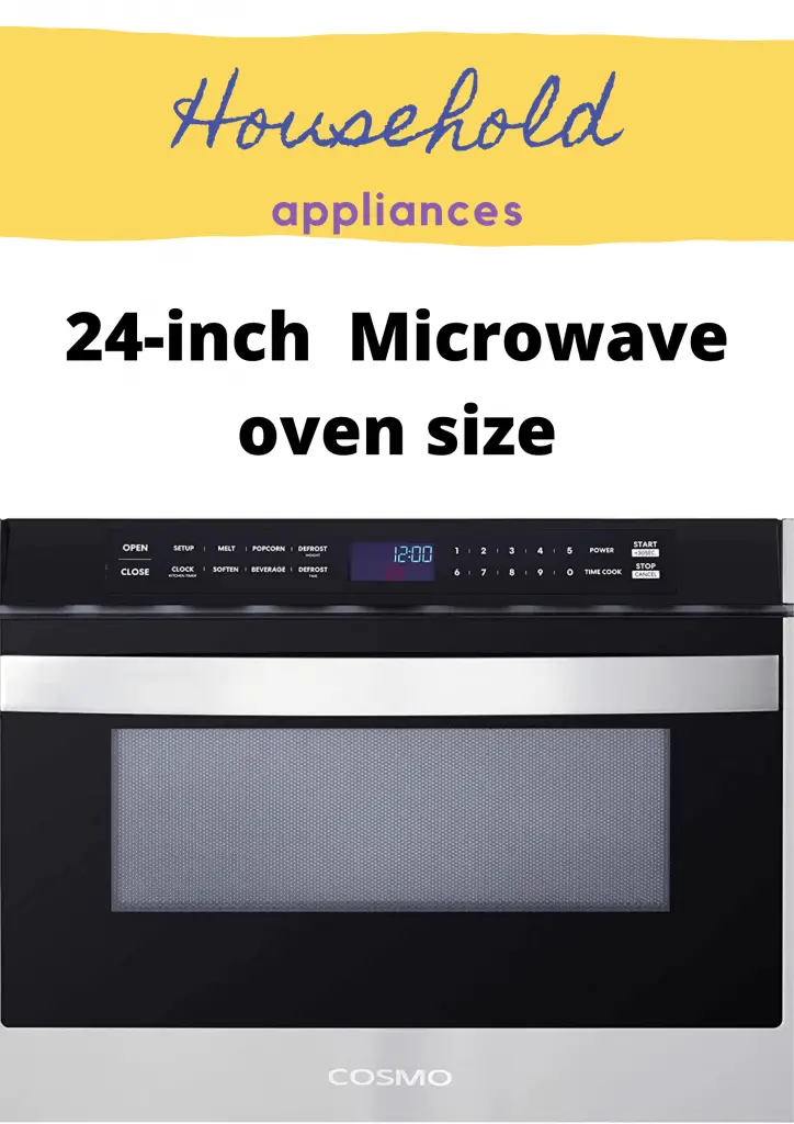 24 inches microwave oven size
