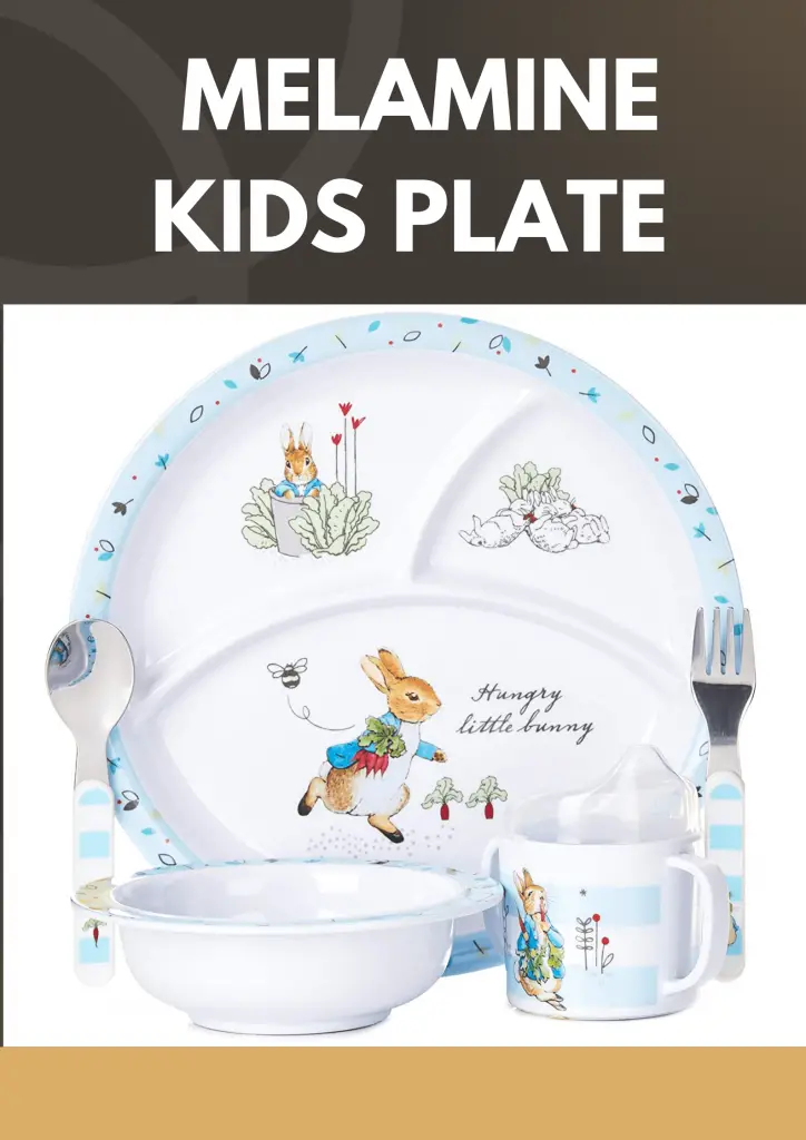 Melamine kids plate
