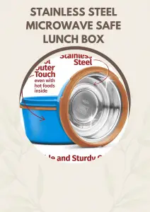 stainless steel microwave safe lunch box